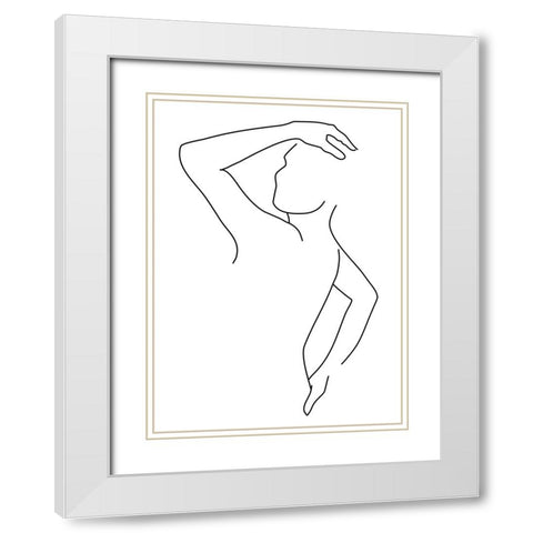 Pahuac White Modern Wood Framed Art Print with Double Matting by Laiz Blursbyai, Rosana