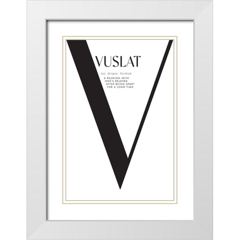 Vuslat definition - reunion with your loved ones White Modern Wood Framed Art Print with Double Matting by Laiz Blursbyai, Rosana