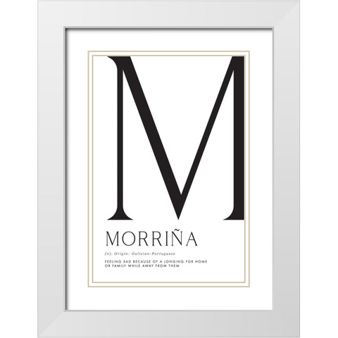 MorriApa definition White Modern Wood Framed Art Print with Double Matting by Laiz Blursbyai, Rosana