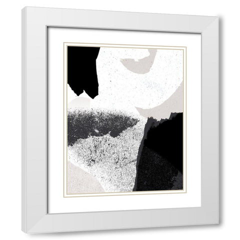 Black and White White Modern Wood Framed Art Print with Double Matting by Demir, Aylin
