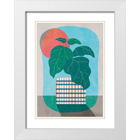 Plant a Horizon White Modern Wood Framed Art Print with Double Matting by Demir, Aylin