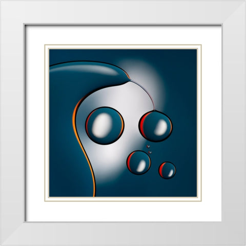 Oil and Water LD54C White Modern Wood Framed Art Print with Double Matting by Parratt, Martin