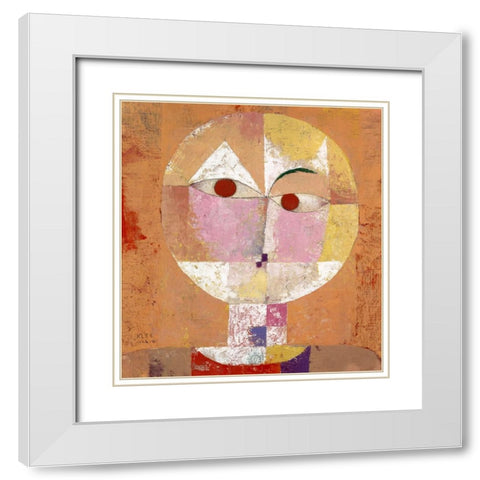 Senecio Baldgreis 1922 White Modern Wood Framed Art Print with Double Matting by Pictufy