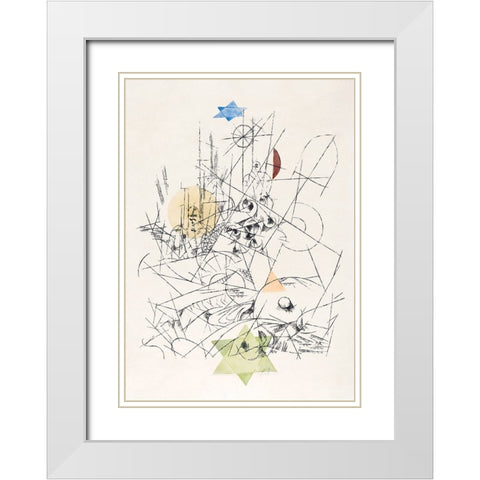 Hope and Destruction 1916 White Modern Wood Framed Art Print with Double Matting by Pictufy