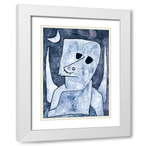 Angel Applicant 1939 White Modern Wood Framed Art Print with Double Matting by Pictufy