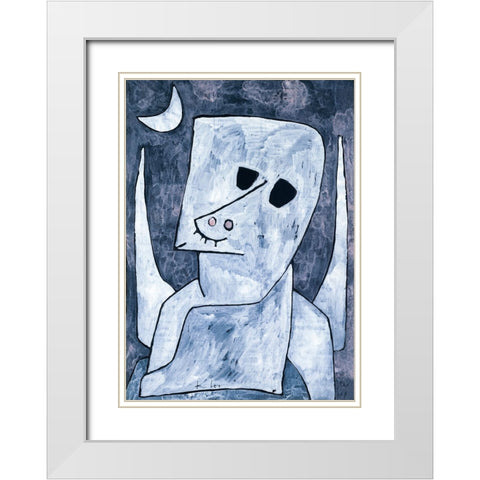 Angel Applicant 1939 White Modern Wood Framed Art Print with Double Matting by Pictufy