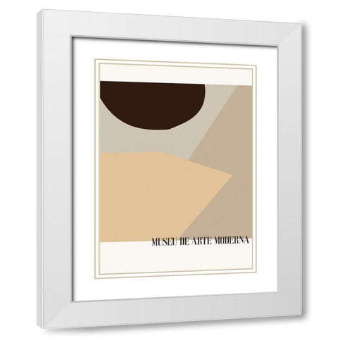 Museu De Arte Moderna 01 White Modern Wood Framed Art Print with Double Matting by Pictufy Studio