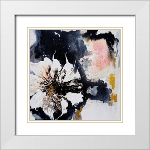 Dalie White Modern Wood Framed Art Print with Double Matting by Wattre, Francoise