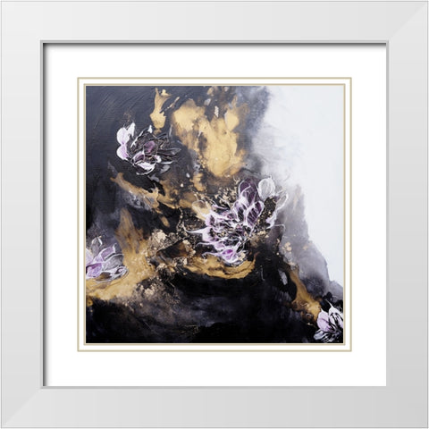 Dancing into the Sunset White Modern Wood Framed Art Print with Double Matting by Wattre, Francoise