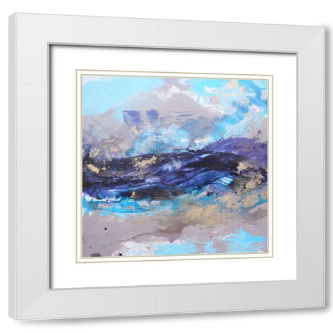 Ocean Breeze 2 White Modern Wood Framed Art Print with Double Matting by Wattre, Francoise