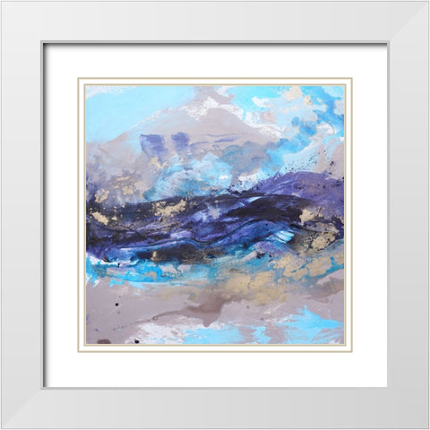 Ocean Breeze 2 White Modern Wood Framed Art Print with Double Matting by Wattre, Francoise