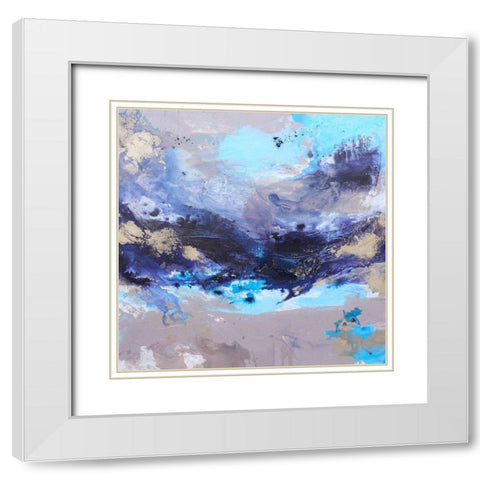 Ocean Breeze 1 White Modern Wood Framed Art Print with Double Matting by Wattre, Francoise