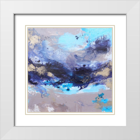 Ocean Breeze 1 White Modern Wood Framed Art Print with Double Matting by Wattre, Francoise