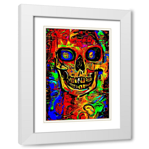 End White Modern Wood Framed Art Print with Double Matting by Baco, Velibor