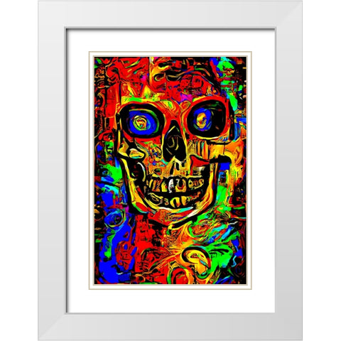 End White Modern Wood Framed Art Print with Double Matting by Baco, Velibor