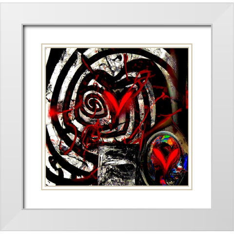 Lovt White Modern Wood Framed Art Print with Double Matting by Baco, Velibor