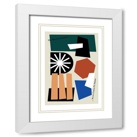 The World Around Us Greige White Modern Wood Framed Art Print with Double Matting by Collett, Frances