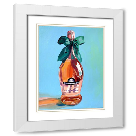 RosAc White Modern Wood Framed Art Print with Double Matting by Key and Sea