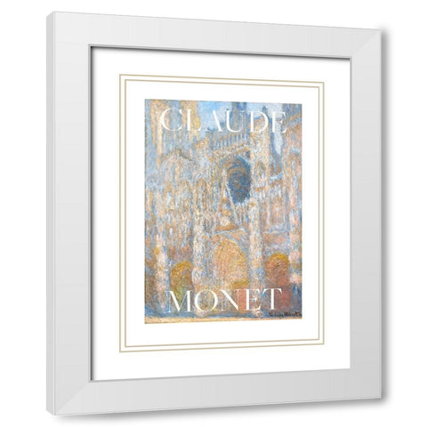 The Cour dAlbane White Modern Wood Framed Art Print with Double Matting by Pictufy