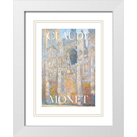 The Cour dAlbane White Modern Wood Framed Art Print with Double Matting by Pictufy