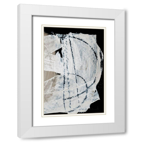 Mind No2 White Modern Wood Framed Art Print with Double Matting by Hobday, Dan