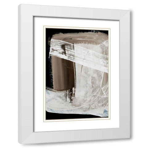 Mind White Modern Wood Framed Art Print with Double Matting by Hobday, Dan