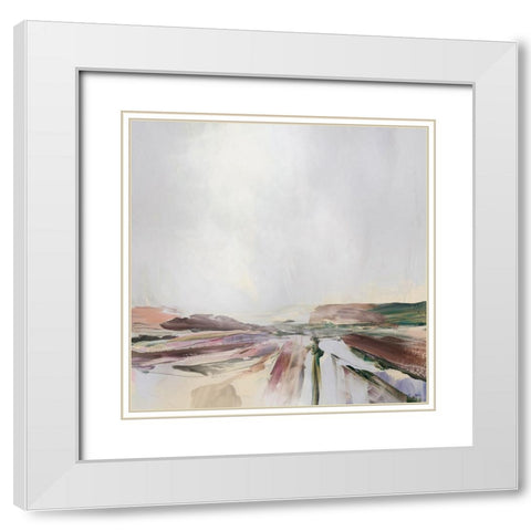 Beauty White Modern Wood Framed Art Print with Double Matting by Hobday, Dan