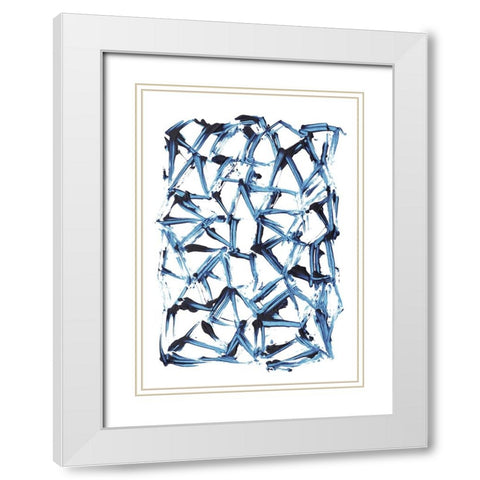 Minimal Shapes White Modern Wood Framed Art Print with Double Matting by Hobday, Dan