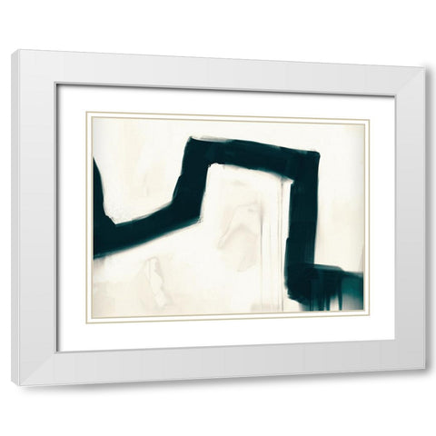 Bridge White Modern Wood Framed Art Print with Double Matting by Hobday, Dan