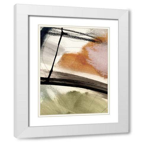 Light No2 White Modern Wood Framed Art Print with Double Matting by Hobday, Dan
