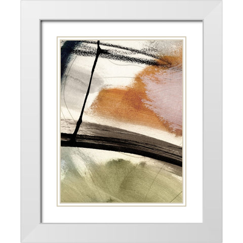 Light No2 White Modern Wood Framed Art Print with Double Matting by Hobday, Dan