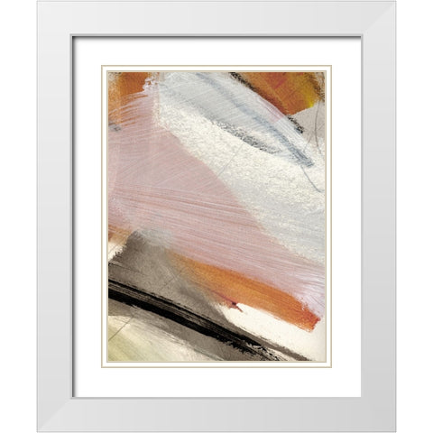 Light White Modern Wood Framed Art Print with Double Matting by Hobday, Dan