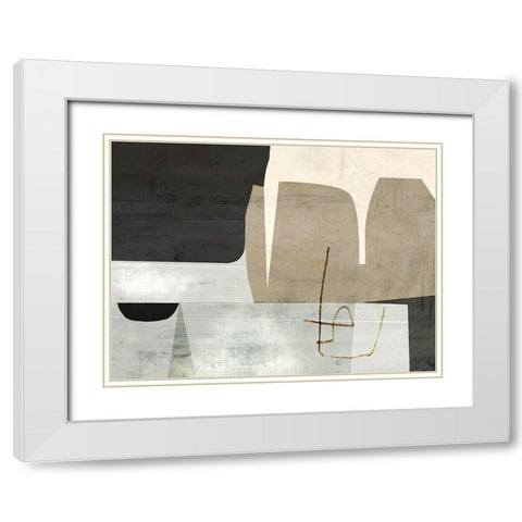 Change White Modern Wood Framed Art Print with Double Matting by Hobday, Dan