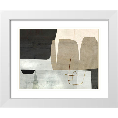 Change White Modern Wood Framed Art Print with Double Matting by Hobday, Dan