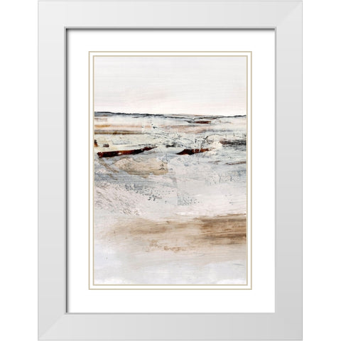 August White Modern Wood Framed Art Print with Double Matting by Hobday, Dan