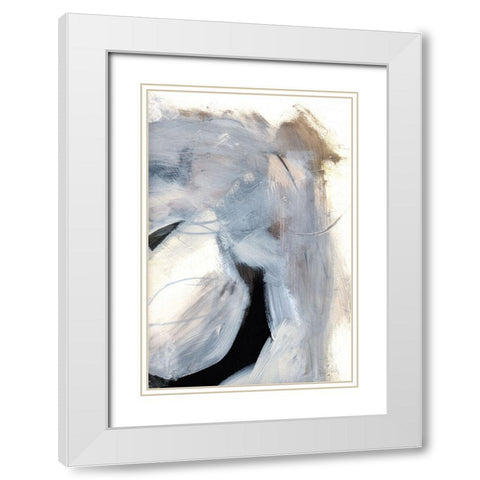 Windy White Modern Wood Framed Art Print with Double Matting by Hobday, Dan