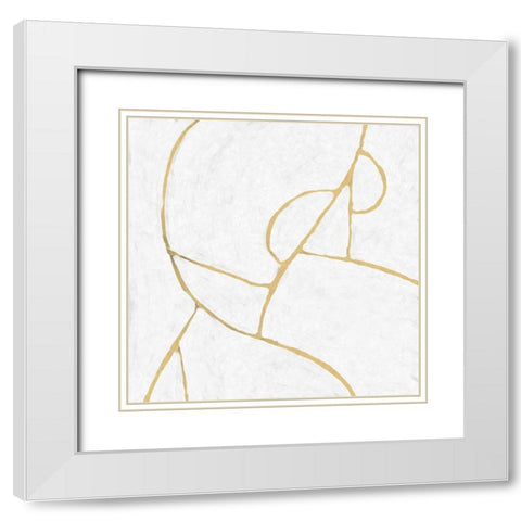 Delight White Modern Wood Framed Art Print with Double Matting by Hobday, Dan