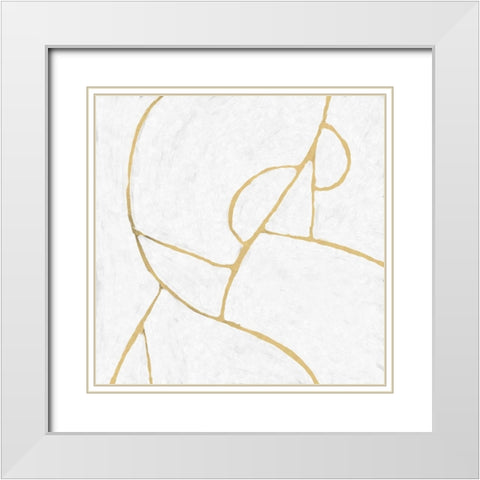 Delight White Modern Wood Framed Art Print with Double Matting by Hobday, Dan