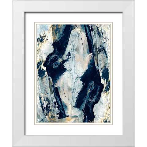 Glacier White Modern Wood Framed Art Print with Double Matting by Hobday, Dan