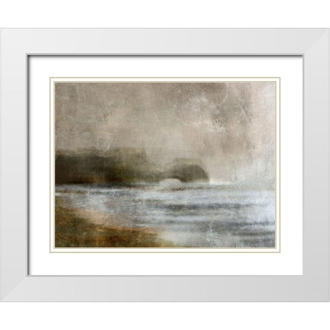 Dusk White Modern Wood Framed Art Print with Double Matting by Hobday, Dan
