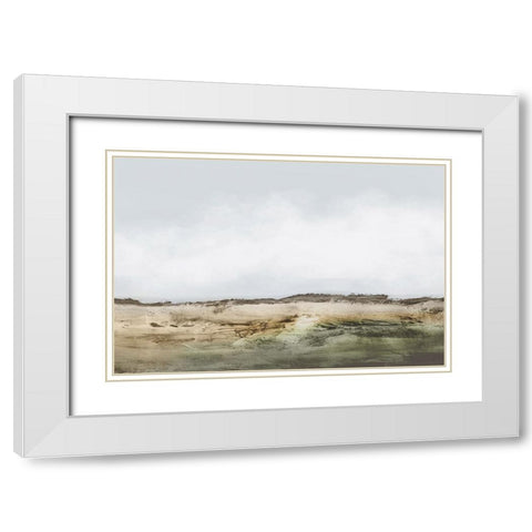 Cliffs White Modern Wood Framed Art Print with Double Matting by Hobday, Dan