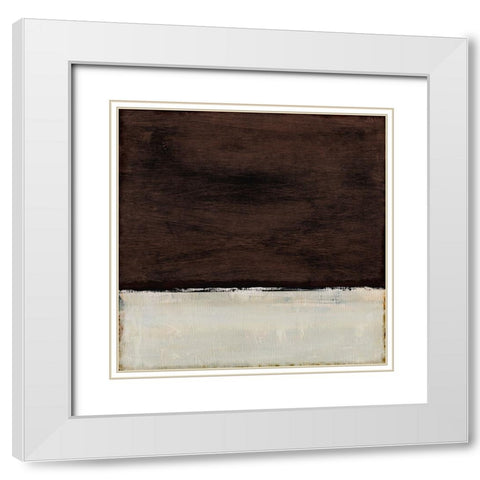 Night White Modern Wood Framed Art Print with Double Matting by Hobday, Dan