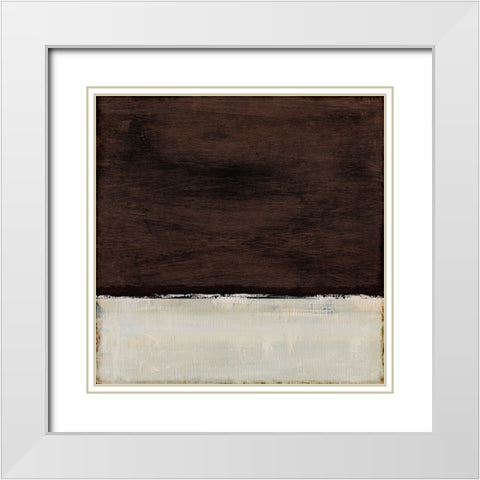 Night White Modern Wood Framed Art Print with Double Matting by Hobday, Dan