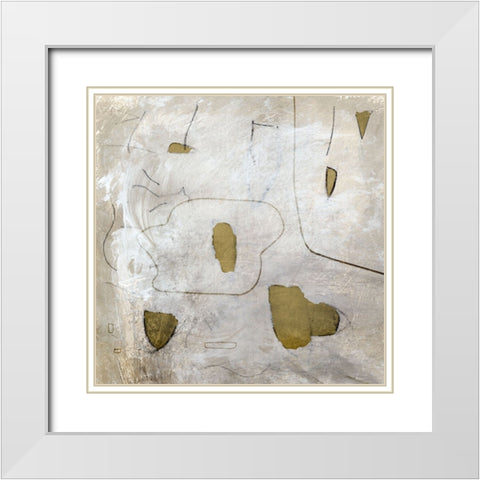 Perpetual White Modern Wood Framed Art Print with Double Matting by Hobday, Dan