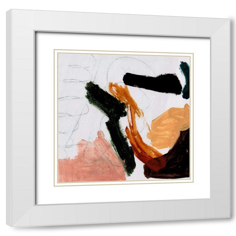 Play White Modern Wood Framed Art Print with Double Matting by Hobday, Dan