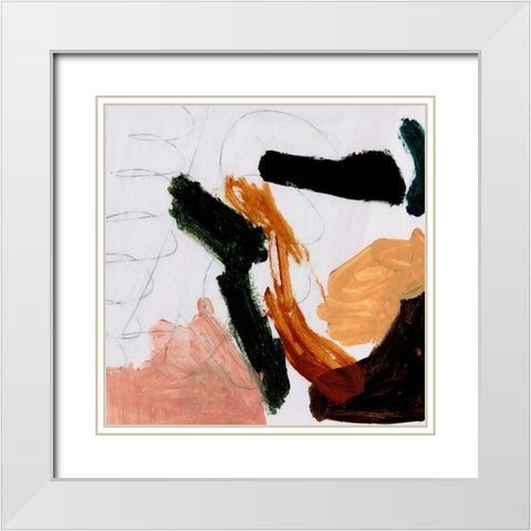 Play White Modern Wood Framed Art Print with Double Matting by Hobday, Dan
