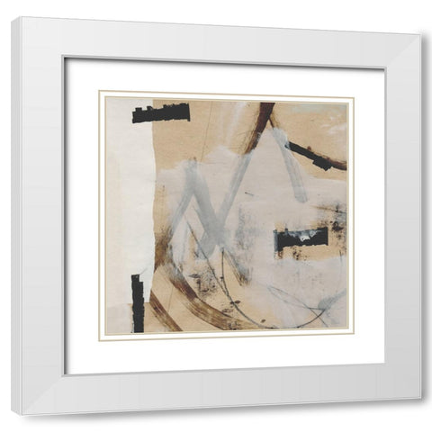 Reunion White Modern Wood Framed Art Print with Double Matting by Hobday, Dan