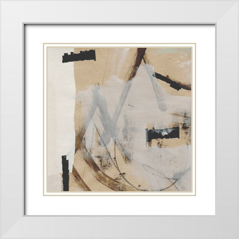 Reunion White Modern Wood Framed Art Print with Double Matting by Hobday, Dan