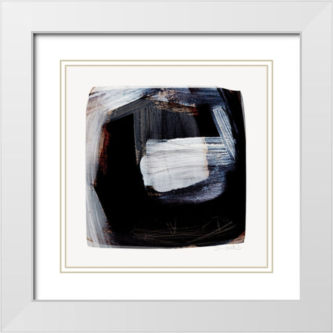 Trapped White Modern Wood Framed Art Print with Double Matting by Hobday, Dan