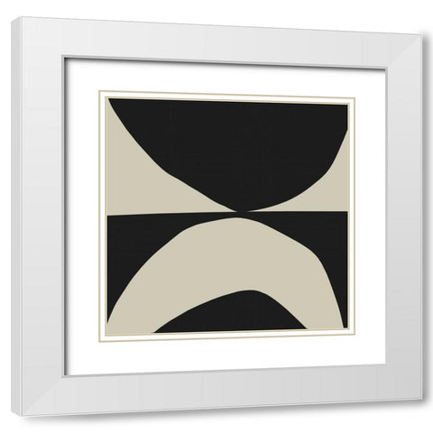 Blackbird White Modern Wood Framed Art Print with Double Matting by Hobday, Dan